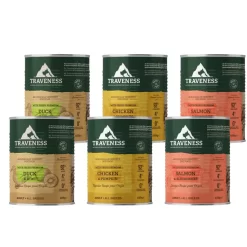 Traveness Multipack Adult Duck, Chicken With Pumpkin And Salmon