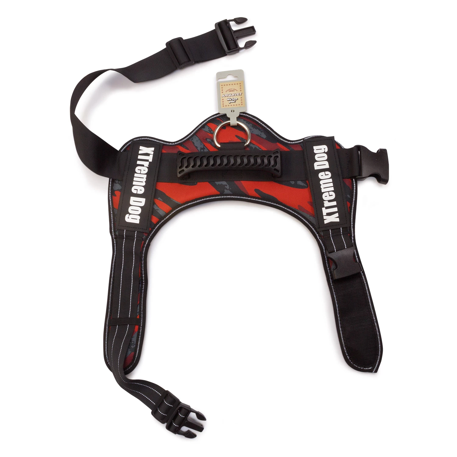Arquivet Harnais Camouflage Xtreme Dog Rouge 4 Arquivet Harnais Camouflage Xtreme Dog Rouge – Image 2