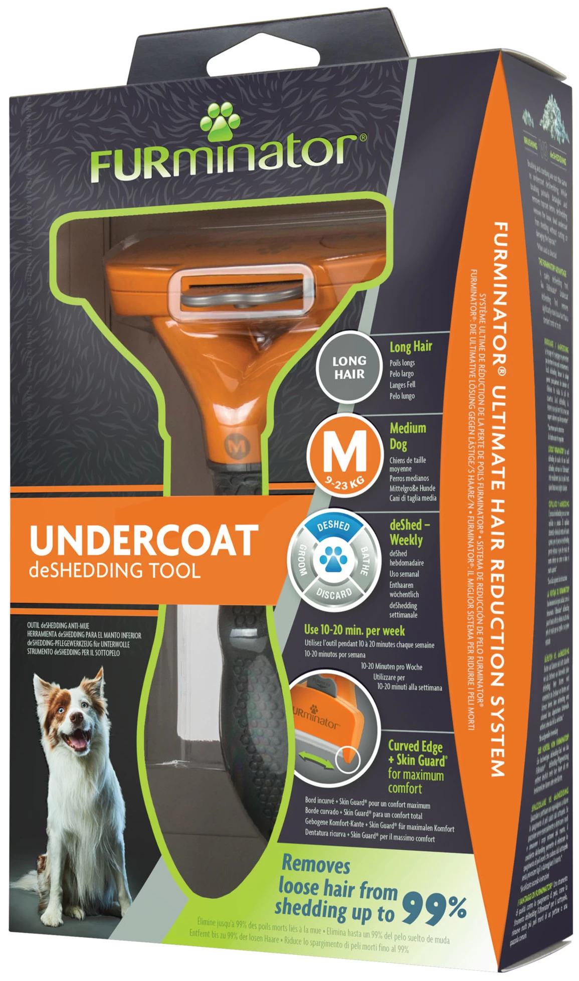 FURminator Brosse Pour Chiens à Poils Mi-Longs 8 FURminator Brosse Pour Chiens à Poils Mi-Longs – Image 6