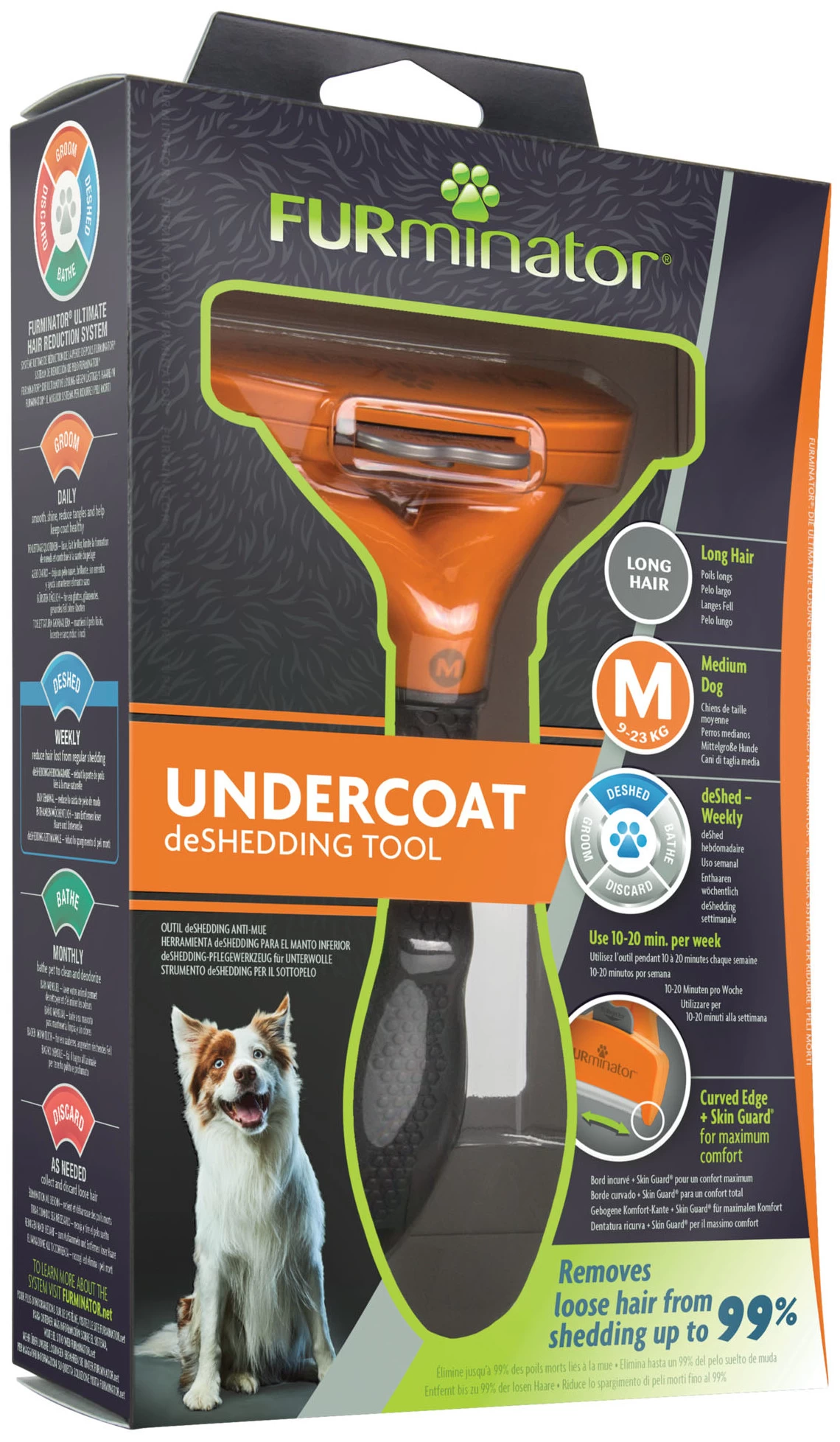 FURminator Brosse Pour Chiens à Poils Mi-Longs 9 FURminator Brosse Pour Chiens à Poils Mi-Longs – Image 7