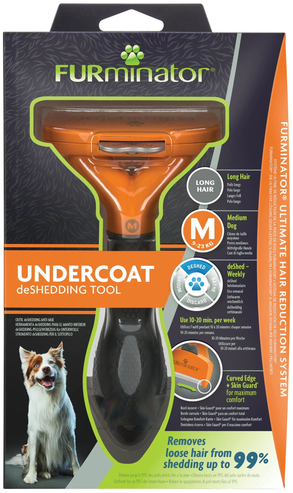 FURminator Brosse Pour Chiens à Poils Mi-Longs 10 FURminator Brosse Pour Chiens à Poils Mi-Longs – Image 8