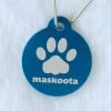 Maskoota Chapa Circular -Fournitures Pour Chiens De Compagnie chapa circular normal redonda azul frontal 1