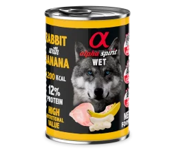 Lot 6 Alpha Spirit Croquettes Pour Chien 'Lapin Et Banane